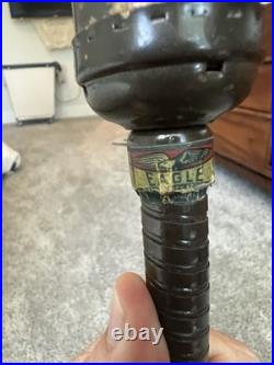 Vintage Art Deco Eagle Gooseneck Desk Lamp Cast Steel Base 1940s