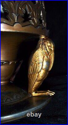 Vintage Art Deco Extremely Rare Egyptian Revival Germany Perfume Lamp C. 1920