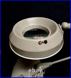 Vintage Art Deco FLEXO Art Specialty Co Magnifying Desk Drafting Table Lamp Gray