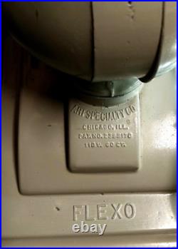 Vintage Art Deco FLEXO Art Specialty Co Magnifying Desk Drafting Table Lamp Gray