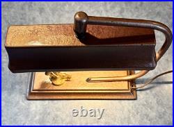 Vintage Art Deco Football Player Desk Table Accent Lamp Light Antique 1900s Vtg