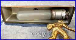 Vintage Art Deco Football Player Desk Table Accent Lamp Light Antique 1900s Vtg