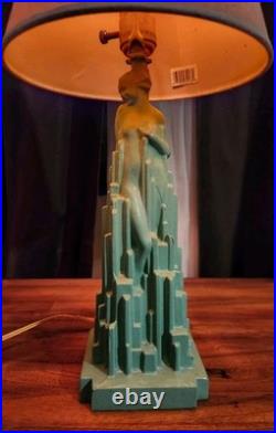 Vintage Art Deco Frankart Revival Lamp. Spirit Of Modernism Sarsaparilla