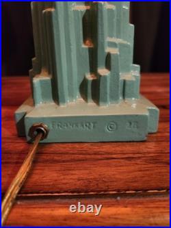 Vintage Art Deco Frankart Revival Lamp. Spirit Of Modernism Sarsaparilla