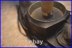 Vintage Art Deco Gondolas Spatter Glass Starburst Globe Table Lamp Working (s)