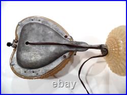 Vintage Art Deco Heart Shaped Lamp Set Boudoir Table & Bed Lamp By Af. Kingsberg