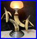 Vintage_Art_Deco_Horn_ScrimshawithCarved_Table_Lamp_Leaping_Penguins_RARE_01_pmf
