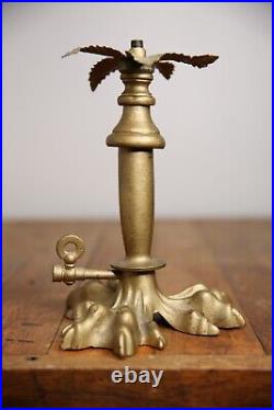 Vintage Art Deco Industrial Light Table Desk Lamp Claw Foot Feet Gold Ornate