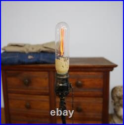 Vintage Art Deco Lamp Aerolux Filament Light bulb Scottie Dog Antique Orange