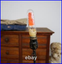 Vintage Art Deco Lamp Aerolux Filament Light bulb Scottie Dog Antique Orange