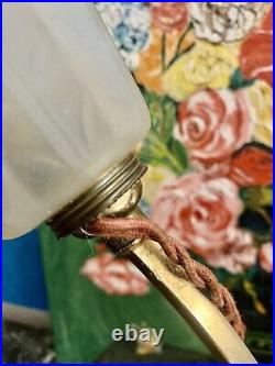 Vintage Art Deco Lamp New Minimalist Freeform Floral Torch