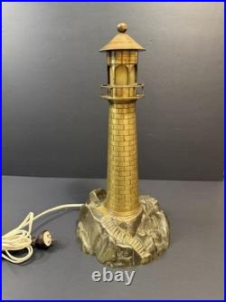 Vintage Art Deco Lighthouse Bronze Light House Maritime Beach Light house Light