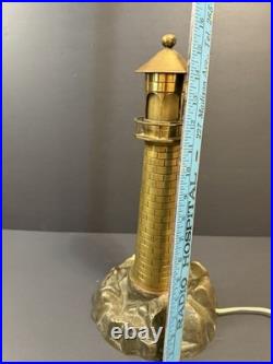 Vintage Art Deco Lighthouse Bronze Light House Maritime Beach Light house Light