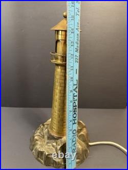 Vintage Art Deco Lighthouse Bronze Light House Maritime Beach Light house Light