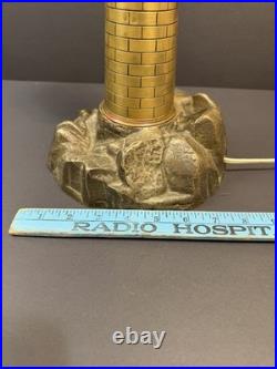 Vintage Art Deco Lighthouse Bronze Light House Maritime Beach Light house Light