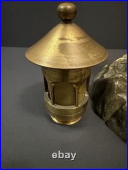 Vintage Art Deco Lighthouse Bronze Light House Maritime Beach Light house Light
