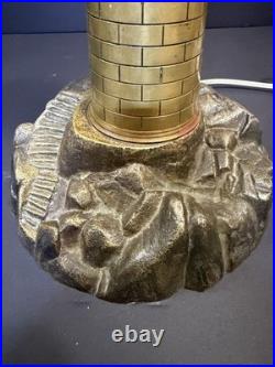 Vintage Art Deco Lighthouse Bronze Light House Maritime Beach Light house Light