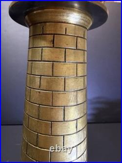 Vintage Art Deco Lighthouse Bronze Light House Maritime Beach Light house Light