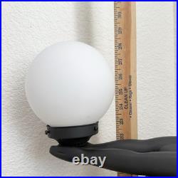 Vintage Art Deco MCM Black Nude Lady Erotica Sculpture Globe 28 Table Lamp 9lbs