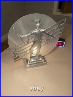 Vintage Art Deco Metal Tap Dancer Accent Lamp 1930's Era