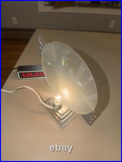 Vintage Art Deco Metal Tap Dancer Accent Lamp 1930's Era