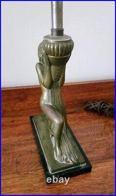 Vintage Art Deco Nude Woman Lamp Base