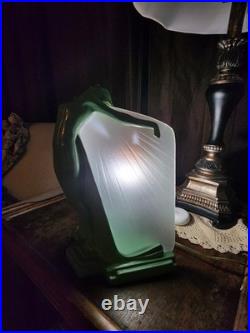 Vintage Art Deco Revival Lamp By Sarsaparilla Butterfly Nymph Original Paint