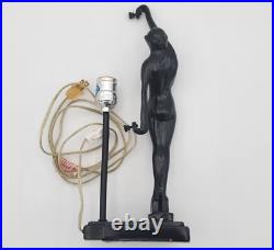 Vintage Art Deco SARSAPARILLA Nude Nymph Woman Moon Lamp NYC Frankart No Shade
