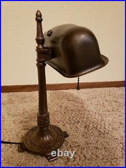 Vintage Art Deco Style Cast Iron Lamp
