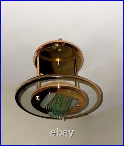 Vintage Art Deco Style Ceiling Glass And Metal Light Lamp Fixture