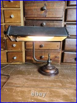 Vintage Art Deco Style Desk Lamp Light Library / Banker Adjustable Read