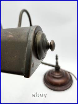 Vintage Art Deco Style Desk Lamp Light Library / Banker Adjustable Read