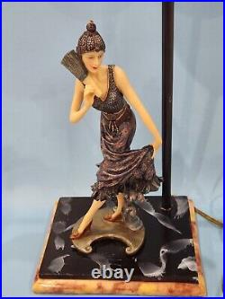 Vintage Art Deco Style FLAPPER GIRL Table / Bar Lamp