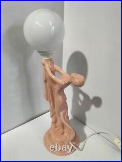 Vintage Art Deco Style Lamp Large Diana Lamp Beautiful Nude Naked Lady Lamp AF