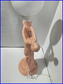 Vintage Art Deco Style Lamp Large Diana Lamp Beautiful Nude Naked Lady Lamp AF