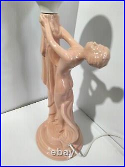 Vintage Art Deco Style Lamp Large Diana Lamp Beautiful Nude Naked Lady Lamp AF