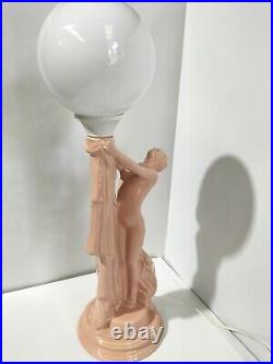 Vintage Art Deco Style Lamp Large Diana Lamp Beautiful Nude Naked Lady Lamp AF