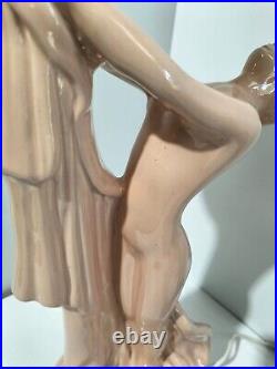 Vintage Art Deco Style Lamp Large Diana Lamp Beautiful Nude Naked Lady Lamp AF
