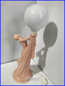 Vintage Art Deco Style Lamp Large Diana Lamp Beautiful Nude Naked Lady Lamp AF