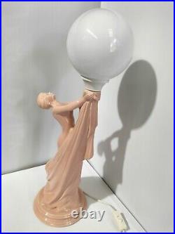 Vintage Art Deco Style Lamp Large Diana Lamp Beautiful Nude Naked Lady Lamp AF