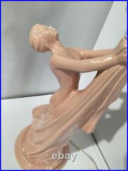 Vintage Art Deco Style Lamp Large Diana Lamp Beautiful Nude Naked Lady Lamp AF