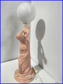 Vintage Art Deco Style Lamp Large Diana Lamp Beautiful Nude Naked Lady Lamp AF