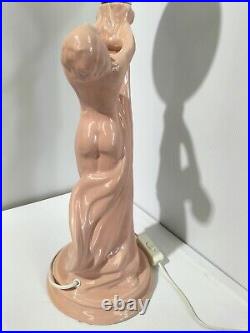 Vintage Art Deco Style Lamp Large Diana Lamp Beautiful Nude Naked Lady Lamp AF
