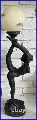 Vintage Art Deco Style MCM Large 32 Nude Woman Table Lamp Sculpture