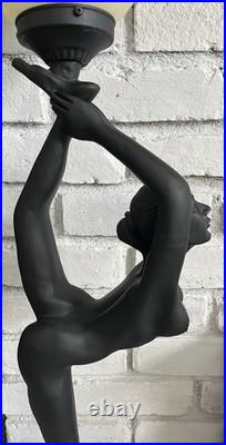 Vintage Art Deco Style MCM Large 32 Nude Woman Table Lamp Sculpture