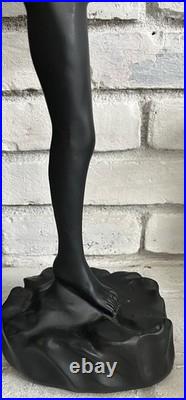 Vintage Art Deco Style MCM Large 32 Nude Woman Table Lamp Sculpture
