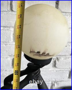Vintage Art Deco Style MCM Large 32 Nude Woman Table Lamp Sculpture