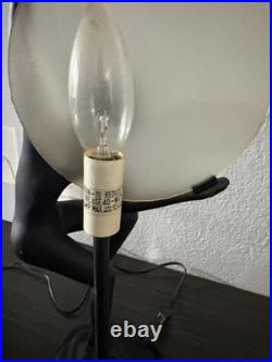 Vintage Art Deco Style Nude Female Black Table Moon lamp Reproduction Frank Art Vintage Art Deco Style Nude Female Black Table Moon lamp Reproduction Frank Art
