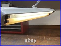 Vintage Art Deco Swivelier Articulating Desk Drafting Industrial Clamp On Lamp