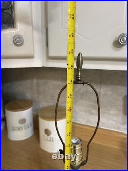 Vintage Art Deco Table Lamp Akro Agate Swirl Glass